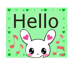 Ultra Lovely Rabbit & Panda 2 sticker #10726293