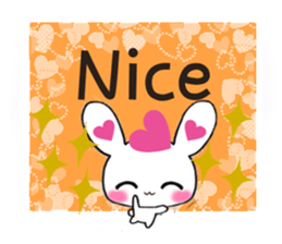 Ultra Lovely Rabbit & Panda 2 sticker #10726300