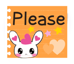 Ultra Lovely Rabbit & Panda 2 sticker #10726303