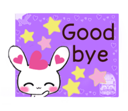 Ultra Lovely Rabbit & Panda 2 sticker #10726319