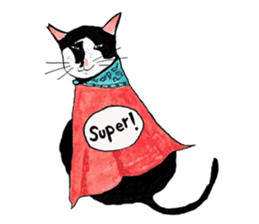 Slum Cat Illustration sticker #10726485