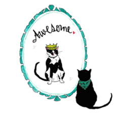 Slum Cat Illustration sticker #10726486