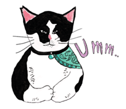 Slum Cat Illustration sticker #10726496