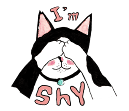 Slum Cat Illustration sticker #10726501