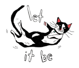 Slum Cat Illustration sticker #10726507