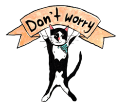 Slum Cat Illustration sticker #10726511