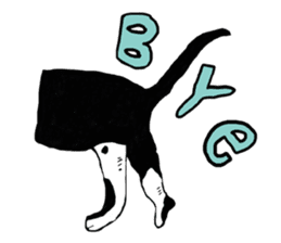 Slum Cat Illustration sticker #10726519