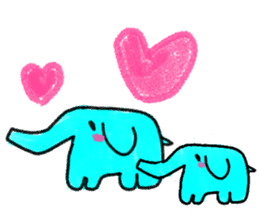emotional elephants sticker #10726526