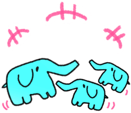 emotional elephants sticker #10726532