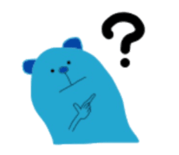 Blue Bear Sven - Useful Expressions sticker #10726721