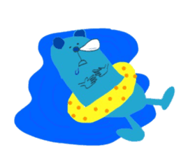 Blue Bear Sven - Useful Expressions sticker #10726733