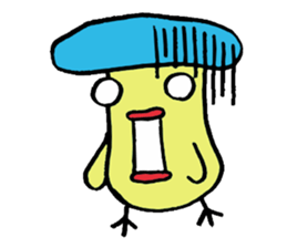 Birds mushrooms sticker #10728087