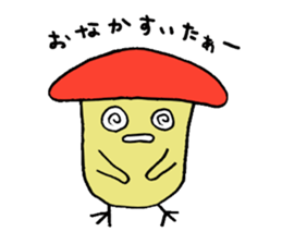 Birds mushrooms sticker #10728102