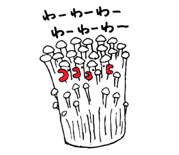 Birds mushrooms sticker #10728108