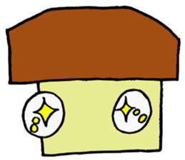 Birds mushrooms sticker #10728117