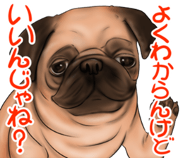 otyamena Pug and Bulldog sticker #10728351