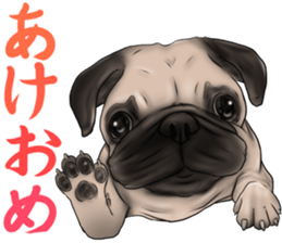 otyamena Pug and Bulldog sticker #10728358