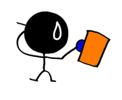 Stick drinking1 sticker #10730587