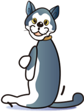 Cat character "Meow" and "Nic". sticker #10730765