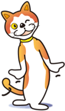 Cat character "Meow" and "Nic". sticker #10730770