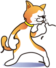 Cat character "Meow" and "Nic". sticker #10730771