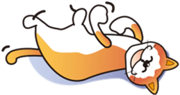 Cat character "Meow" and "Nic". sticker #10730789