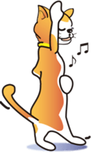 Cat character "Meow" and "Nic". sticker #10730795