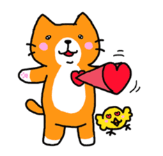 Sticker of healing cat 2 sticker #10731176