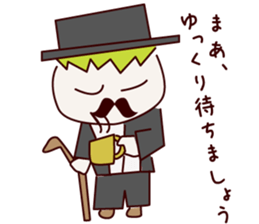 Mr. gentleman and lady sticker #10731215