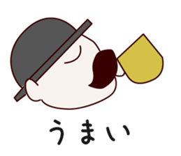 Mr. gentleman and lady sticker #10731229