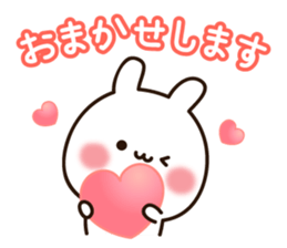 Honorific lovely white rabbit chan sticker #10732461
