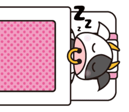 Cow cute animal sticker #10732729