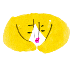 funny yellow dog sticker #10733315