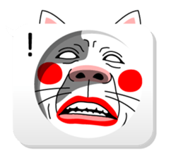 Balloon and Cat! sticker #10733814