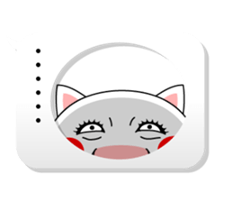 Balloon and Cat! sticker #10733821