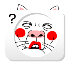 Balloon and Cat! sticker #10733833