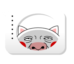 Balloon and Cat! sticker #10733838