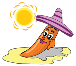 Yellow Hot Chili Peppers sticker #10733894