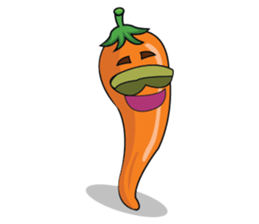 Yellow Hot Chili Peppers sticker #10733899