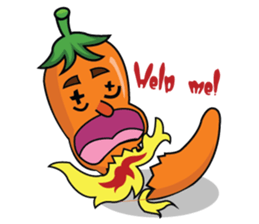 Yellow Hot Chili Peppers sticker #10733909