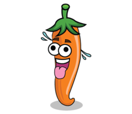 Yellow Hot Chili Peppers sticker #10733918