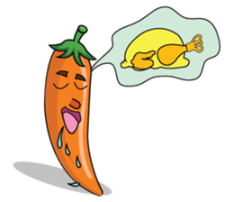 Yellow Hot Chili Peppers sticker #10733922