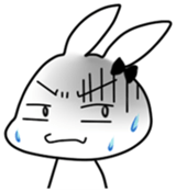 Silly Bunny's emotions sticker #10734050