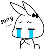 Silly Bunny's emotions sticker #10734056
