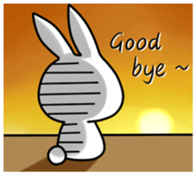 Silly Bunny's emotions sticker #10734062