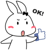 Silly Bunny's emotions sticker #10734063