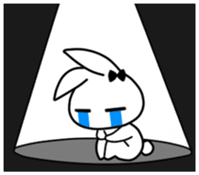 Silly Bunny's emotions sticker #10734068