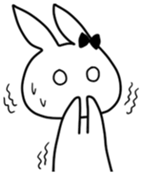 Silly Bunny's emotions sticker #10734083