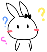 Silly Bunny's emotions sticker #10734086