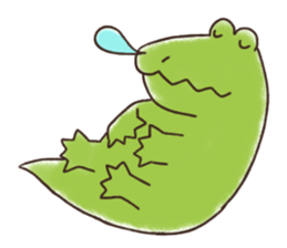 A funny crocodile sticker #10734459